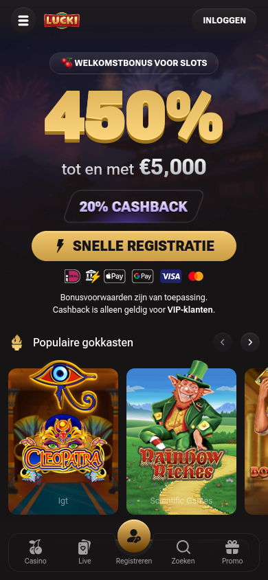 Lucki.Casino mobiel